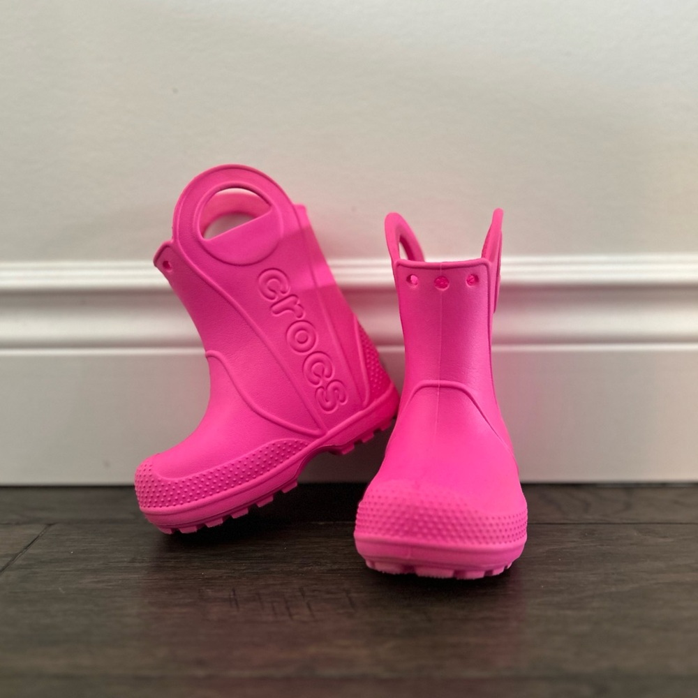 Crocs Toddler Pink Rain Boots